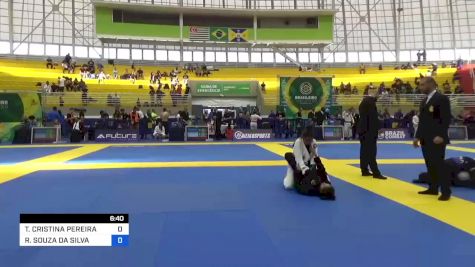 THAILINE CRISTINA PEREIRA XAVIER vs REGIANE SOUZA DA SILVA 2023 Brasileiro Jiu-Jitsu IBJJF