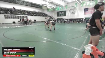 150 lbs Cons. Round 6 - Benjamin Riesberg, La Canada vs Ethan Zabala, Norco