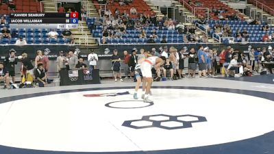 120 lbs Champ. Rd Of 128 - Xavier Seabury, New York vs Jacob Willaman, Ohio