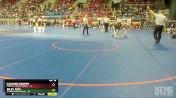 145 lbs Quarterfinals (8 Team) - Riley Doll, 3-New Salem-Almont vs Carson Brown, Pembina County North