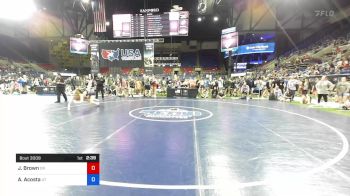 164 lbs Cons 32 #2 - Jasmine Brown, Oregon vs Alize Acosta, Utah