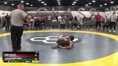 95 lbs 2nd Wrestleback (8 Team) - Logan Rowlands, Beast Mode vs Jake Holley, Olympia/Demolition