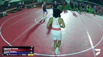 138 lbs Champ Round 1 (16 Team) - Gracson Tecson, HAWAII 2 vs Shane Sherrill, Idaho 1