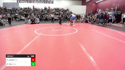 200 lbs Rr Rnd 1 - Karissa Jones, Perry Wrestling Academy vs Andrea Cox, Hennessey Takedown Club