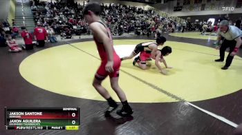 108 lbs Semifinal - Jaxon Aguilera, Escondido Thundercats vs Jakson Santone, Howlers