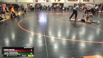 PW-14 lbs Quarterfinal - Gavin Meade, Spartan Wrestling Club vs Louis Thompson, Hawkeye Wrestling Academy