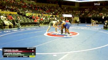 285 Class 2 lbs Champ. Round 1 - Sampson Stillwell, St. Michael The Archangel Catholic vs Theodis Collins, Westminster Christian Academy