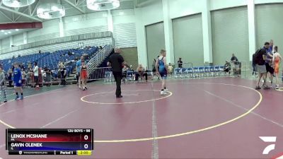 98 lbs Cons. Semi - Lenox McShane, PA vs Gavin Olenek, IL