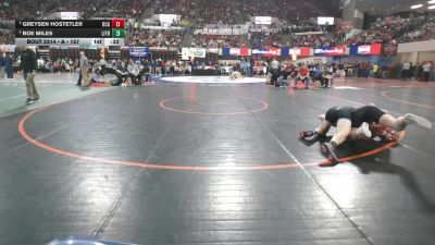 A - 157 lbs Cons. Round 3 - Boe Miles, Libby / Troy vs Greysen Hostetler, Dawson County