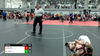 84 lbs Round 6 (10 Team) - Brody Lewis, Whitted Trained Dynasty vs DEREK DANBE, RedNose