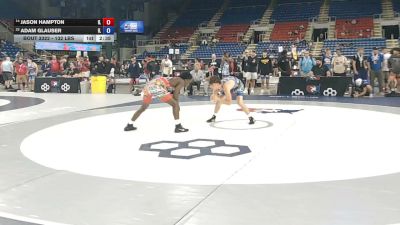 132 lbs Cons. Sub-quarters - Jason Hampton, Illinois vs Adam Glauser, Illinois