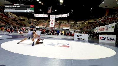 Cadet Boys Lower - 120 lbs Semis - Arkadii Oganisian vs Declan Shea, Sutter Union High School Wrestling