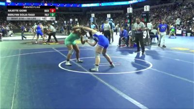 155 lbs Consi Of 16 #2 - Juliette Giomi, Rocklin (SJ) vs Berlynn Solia-Tago, Poly/Long Beach (SS)