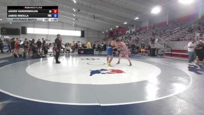 190 lbs 5th Place Match - Asher VanDerMolen, ISI vs James Ribolla, Floyd Wrestling Club