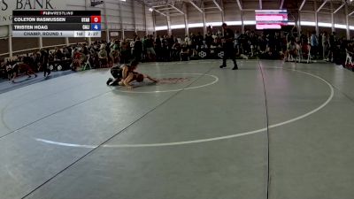 165 lbs Champ. Round 1 - Coleton Rasmussen, Utah vs Tristen Hoag, California