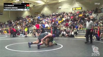 185 lbs Cons. Round 3 - Octavio Ventura, JFK Wrestling vs Ty Franklin, TITANS WC