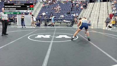 165 lbs Cons. Round 2 - Nathan Napolitano, Unattached vs Riley Brewer, Andrew College
