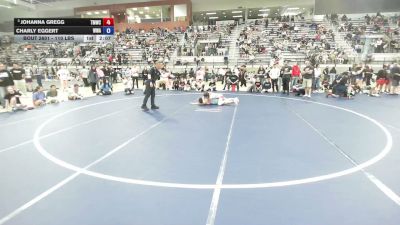 110 lbs Quarters - Johanna Gregg, Thunder Mountain Wrestling Club vs Charly Eggert, Whatcom Wrestling Academy
