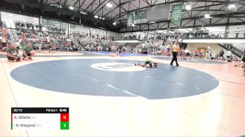 68-73 lbs Quarterfinal - Ryder Wiegand, Eureka Wrestling Club vs Kye Gillette, Gladiator