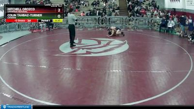 126 lbs Cons. Round 4 - Colin Tahbaz-Turner, Lakeside vs Mitchell Orozco, Cimarron Memorial