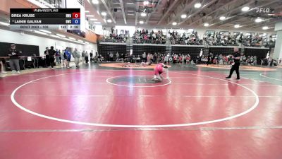 105 lbs Quarterfinal - Drea Kruse, Nebraska Wrestling Academy vs Lainie Galvan, Bobcat Wrestling Club
