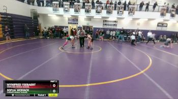 110 lbs Round 1 - Sofija Womack, Lander Middle School vs Wynifred Ysebaert, Worland Middle School