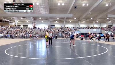 A 285 lbs Champ. Round 1 - Jonathan Davis, Soddy Daisy High School vs Brady Crass, Northview Academy