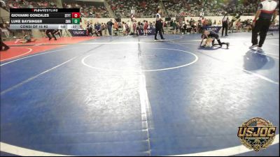 52 lbs Consi Of 16 #2 - Giovanni Gonzales, Standfast vs Luke Baysinger, Shelton Wrestling Academy