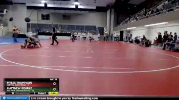 150 lbs Quarterfinals (8 Team) - Matthew Gehrke, NLS (New London/Spicer) vs Myles Thompson, Kenyon-Wanamingo