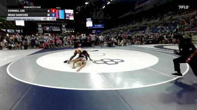 132 lbs Cons. Rd Of 64 - Cordell Lee, AL vs Noah Sanchez, NV