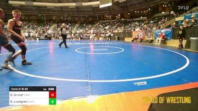 105 lbs Consi Of 16 #2 - Ben Gruner, Cardinal Wrestling Club vs Brooxton Lundgren, THWC