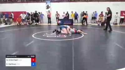 92 kg Consi Of 8 #2 - Nathan Critchfield, Warrior Regional Training Center vs Colden Dorfman, Cavalier Wrestling Club