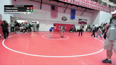 JH 117 lbs Champ. Round 1 - Stella Caygill, BIXBY vs Charlie Wilms, SHAWNEE