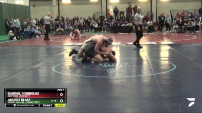 197 lbs Cons. Round 3 - Anders Klass, Trinity College (Connecticut) vs Gabriel Rodrigues, New York University
