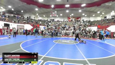 40 lbs Round 1 - Elliott Winters, Warrior Wrestling Club vs Sawyer Turcsik, Woodford Elite Wrestling Club