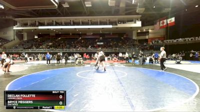 285 lbs Semifinal - Bryce Meggers, Oak Ridge vs Declan Follette, Laguna Creek