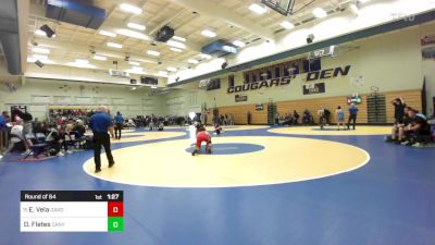 129 lbs Round Of 64 - Eziequel Vela, Oakdale vs David Fletes, Canyon Springs