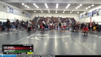 160 lbs Cons. Round 3 - Luis Andres, Santa Ana Wrestling vs Sebastian Liu, Arnold O Beckman