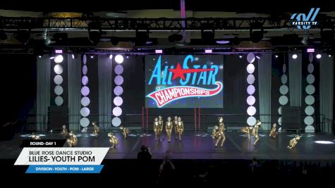 Blue Rose Dance Studio - Lilies- Youth Pom [2025 Youth - Pom - Large Day 1] 2025 ASCS Dance Grand Nationals & Cheer Showdown