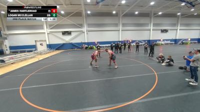 285 lbs 3rd Place Match - Logan McClellan, Unattached vs James Hartleroad, Unattached