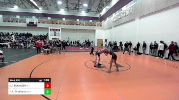 113 lbs Consi Of 8 #2 - Jonah Bornstein, Oliver Ames vs Alexander Orellana, Woburn