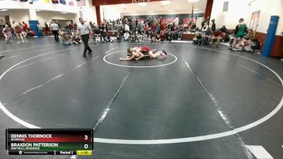 132 lbs Cons. Round 5 - Dennis Thornock, Riverton vs Braxdon Patterson, Greybull/Riverside