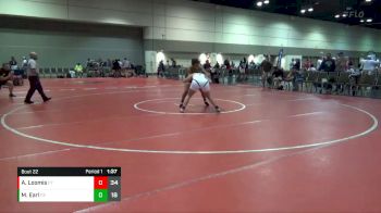 155 lbs Round 6 (8 Team) - Mariah Earl, Hernando Wrestling vs Addison Loomis, MXW Purple