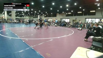 132 lbs Champ. Round 2 - Cole Poore, Wrestling Academy Of Louisiana vs Gianni Bottone, Charleston RTC