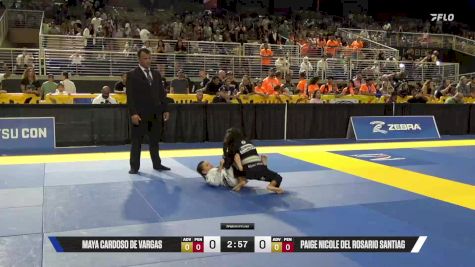 Maya Cardoso De Vargas vs Paige Nicole Del Rosario Santiag 2025 Pan Kids Jiu-Jitsu IBJJF Championship
