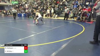 114 lbs Semifinal - Mateo Gallegos, DuBois vs Connor Whitley, St. Edward-OH