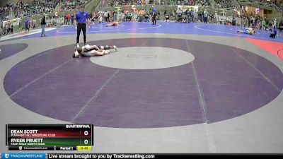 83 lbs Quarterfinal - Dean Scott, Pleasant Hill Wrestling Club vs Ryker Pruett, Team Bucs-North Bend