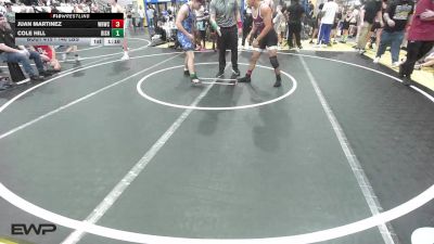 140 lbs Quarterfinal - Juan Martinez, Warhorse Wrestling Club vs Cole Hill, Bishop Kelley