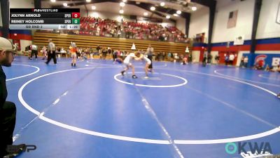 80 lbs Rr Rnd 3 - Jolynn Arnold, Sperry Wrestling Club vs Reiney Holcomb, Sperry Wrestling Club