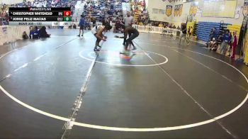 132 lbs Cons. Round 3 - Jorge Feliz Macias, Celebration vs Christopher Whitehead, Ft Pierce Central